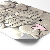 Wenige Liebe Leinwand für positive Energiemenschen Poster (Ecke)