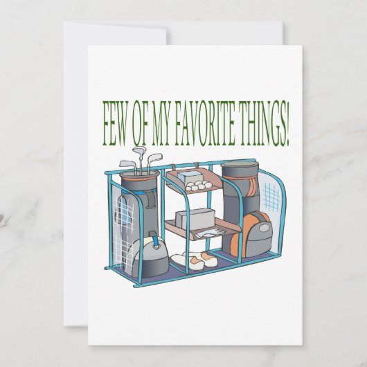 Wenige meiner Lieblingsthemen Einladung (Vorderseite)