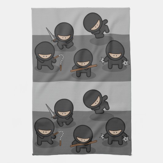 Wenige Ninjas Geschirrtücher (Vertikal)