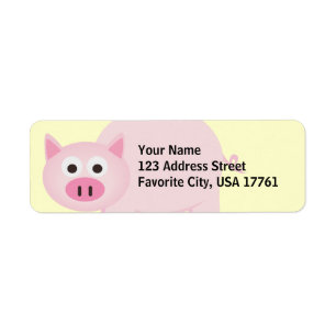 Wenige Piggy Adressen-Etiketten