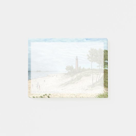 Wenige Punkt-Zobel-Leuchtturm-Post-Itanmerkungen Post-it Klebezettel (Vorderseite)