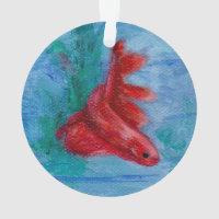Wenige rote Betta Fische