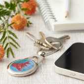 Wenige rote Betta Fische Schlüsselanhänger (Seite)