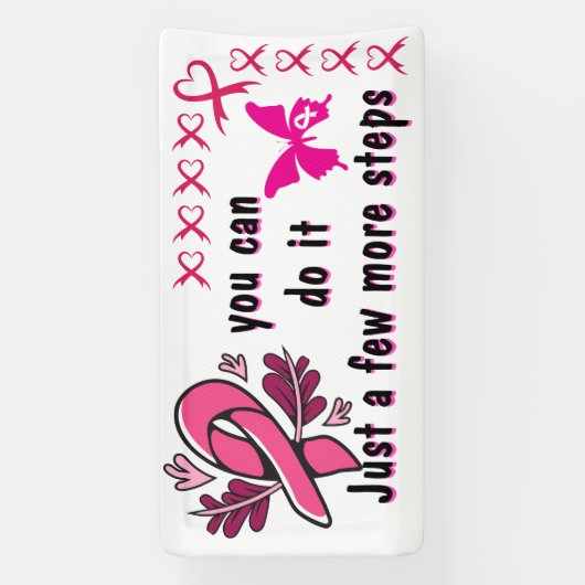 Wenige Schritte Brustkrebs überlebt Banner-Ideen Banner (Vertikal)