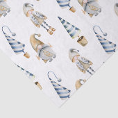 Wenige Weihnachtsfestliche Gnomes Seidenpapier (Ausschnitt)