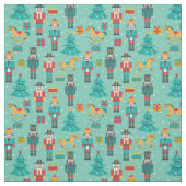 Wenige Weihnachtsnussknacker Stoff (Muster)