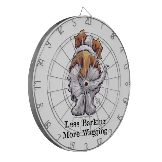 Weniger Abstreifen, Wagging Dartscheibe (Vorderseite Links)