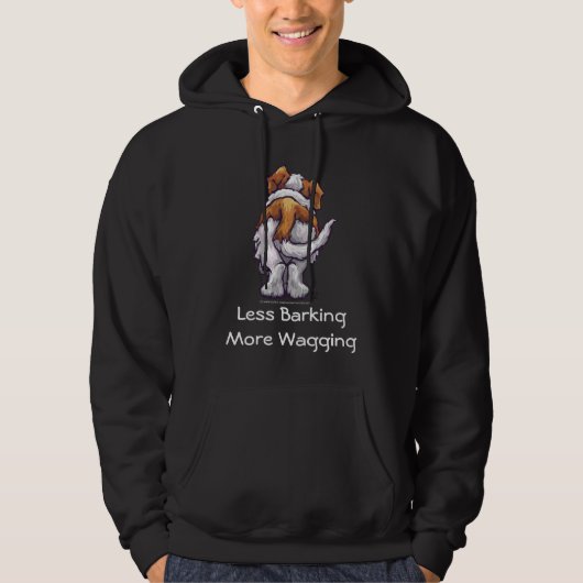 Weniger Abstreifen, Wagging Hoodie (Vorderseite)