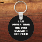 WENIGER ALS DER SCHWIERIGE NUTZEN IHRES FEET SCHLÜSSELANHÄNGER (Vorderseite)