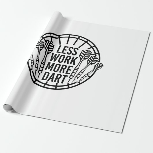 Weniger Arbeit mehr Geschenkpapier (Ungerollt)