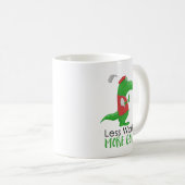 Weniger Arbeit Mehr Golf Funny Kaffeetasse (VorderseiteRechts)