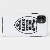 Weniger Arbeit mehr Skate - Skateboard Case-Mate iPhone Hülle (Rückseite (Horizontal))