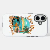 Weniger Arbeit, mehr Strand Case-Mate iPhone Hülle (Rückseite (Horizontal))