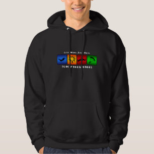 Weniger Arbeit und mehr Skydiving Hoodie