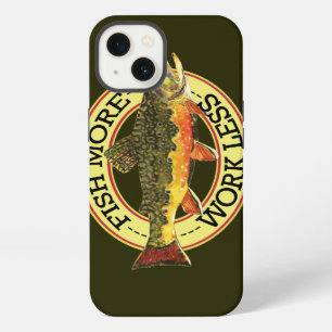 Weniger arbeiten, mehr fischen Angler iPhone Hülle