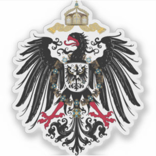 Weniger Arm des Deutschen Reiches (1871-1918) Aufkleber