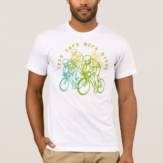 Weniger Autos mehr Fahrräder T-Shirt