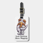 Weniger Barken, mehr Wagnis Gepäckanhänger (Vorderseite vertikal)