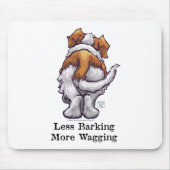 Weniger Barken, mehr Wagnis Mousepad (Vorne)