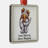 Weniger Barken, mehr Wagnis Ornament Aus Metall (Rechts)