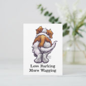 Weniger Barken, mehr Wagnis Postkarte (Stehend Vorderseite)