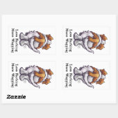 Weniger Barken, mehr Wagnis Rechteckiger Aufkleber (Blatt)