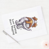 Weniger Barken, mehr Wagnis Rechteckiger Aufkleber (Umschlag)