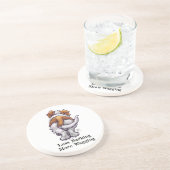 Weniger Barken, mehr Wagnis Sandstein Untersetzer (Seite)