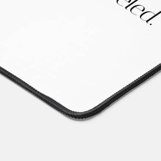 Weniger befahrene Schreibtischmatte (Ecke)