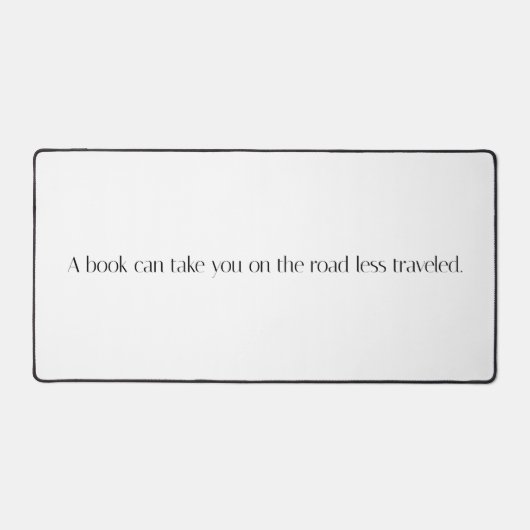 Weniger befahrene Schreibtischmatte (Vorderseite)