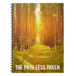 Weniger belegter Weg Notizblock