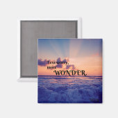 Weniger Besorgnis erregend, mehr Wunder über Niedl Magnet (Vorderseite/Rückseite)