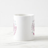 Weniger Bitter mehr Glitzer Niedlich Retro Kaffeetasse (Mittel)
