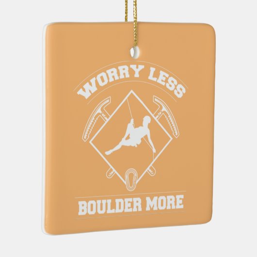 Weniger Boulderer, mehr bouldernde Klettern Keramikornament (Rechts)