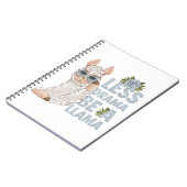 WENIGER DRAMA, EIN LLAMA! NOTIZBLOCK (Linke Seite)