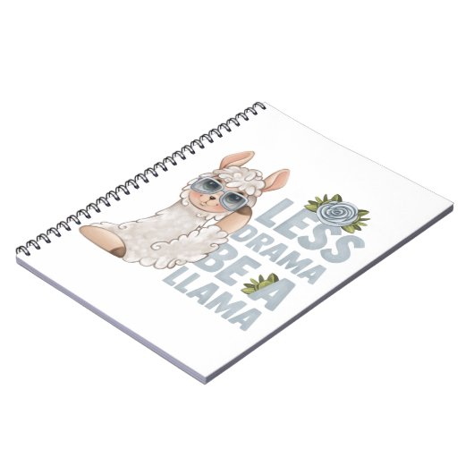 WENIGER DRAMA, EIN LLAMA! NOTIZBLOCK (Linke Seite)