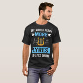 Weniger Drama Lyre T-Shirt (Vorne ganz)
