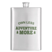 Weniger Eigenbedarf, mehr Abenteuer Flachmann (Vorderseite)