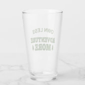 Weniger Eigenbedarf, mehr Abenteuer Glas (Rückseite)