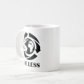 Weniger Einsatz Kaffeetasse (Vorderseite Links)