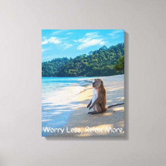 Weniger Entspannung mehr Canvas drucken Leinwanddruck (Vorderseite)