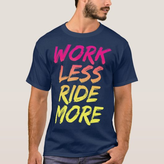 Weniger Fahrt mehr sonnige Bergstrasse T-Shirt (Vorderseite)