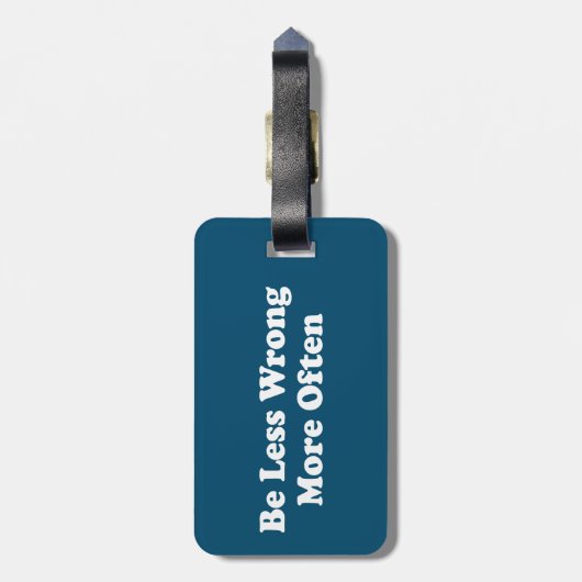 Weniger falsch öfter gepäckanhänger (Rückseite vertikal)