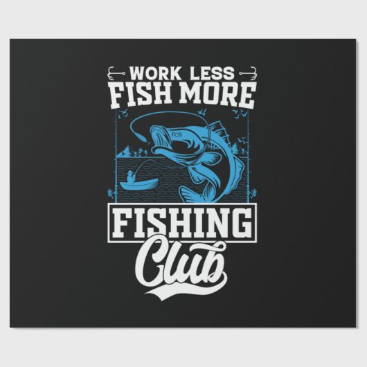 Weniger Fischfang Geschenkpapier (Flach)