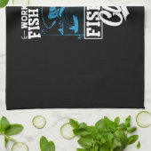 Weniger Fischfang Geschirrtuch (Gefaltet)