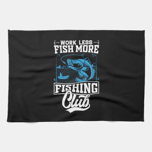 Weniger Fischfang Geschirrtuch (Horizontal)