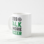 Weniger Fußball Kaffeetasse (Vorderseite Links)