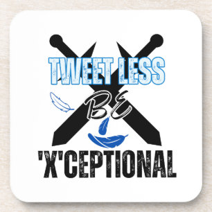 Weniger getweetet, 'X'ceptional.w Getränkeuntersetzer