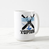 Weniger getweetet, 'X'ceptional.w Kaffeetasse (VorderseiteRechts)