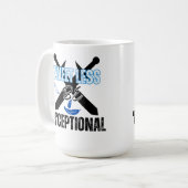 Weniger getweetet, 'X'ceptional.w Kaffeetasse (Vorderseite Links)